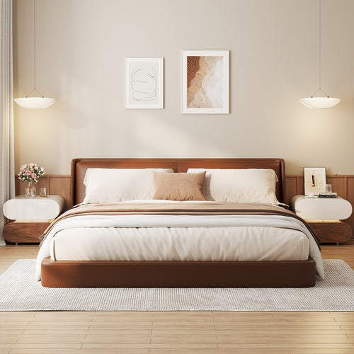 2-Drawer Wooden Nightstand | Multifunctional Bedside\u002FEnd Table Storage Cabinet with Spacious Organization, Durable Wood for Bedroom Living Room Small Spaces Apartments, HOSEOKA