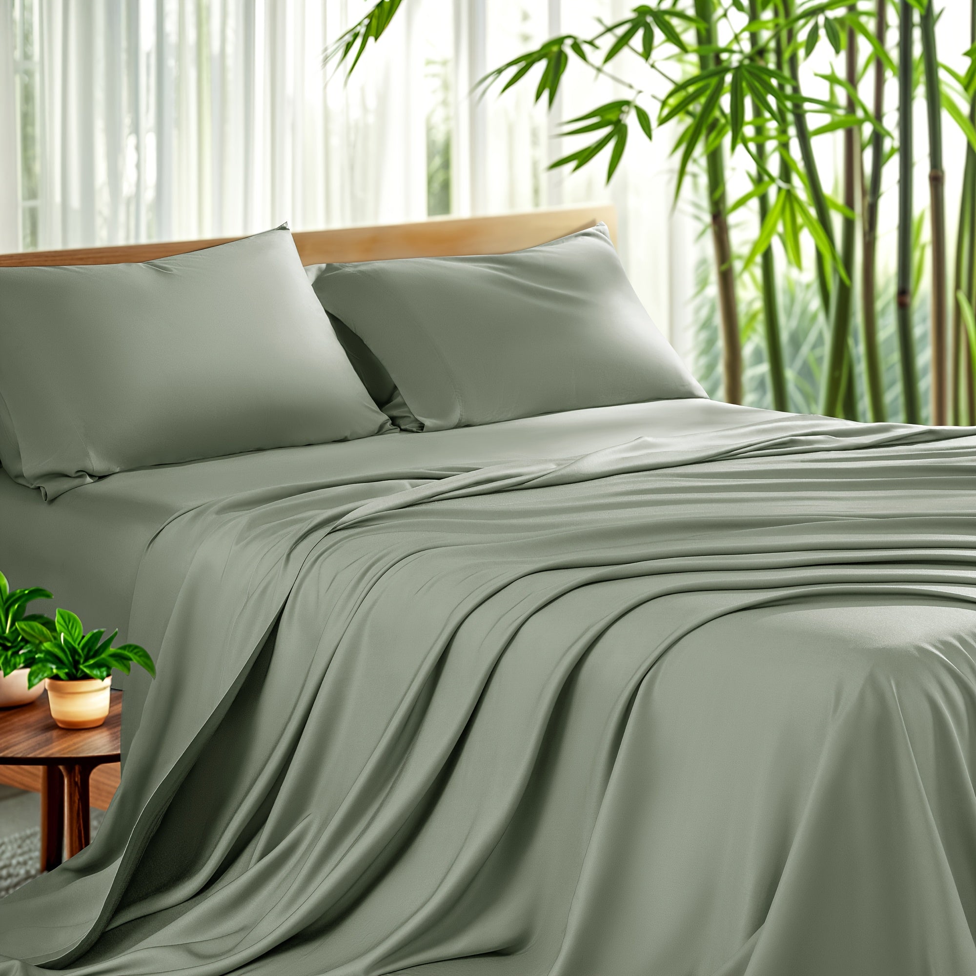 4-Piece Bamboo Sheet Set, All-Season Comfort, 16\