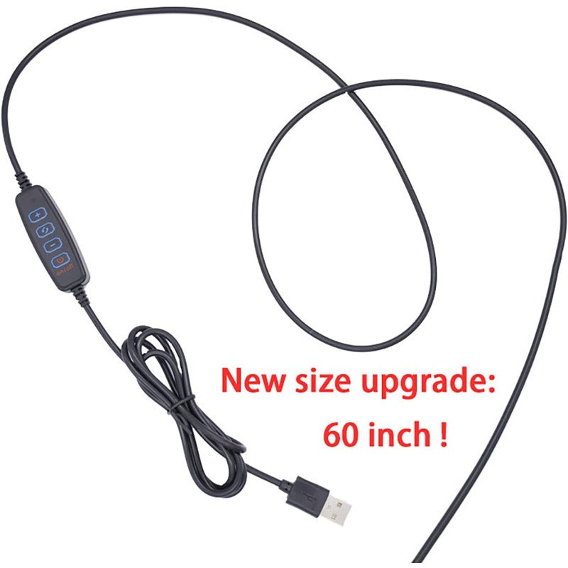 USB-Powered Modern Curved Desk Lamp - Arc Lighting Task Lamp with Button Control, USB Plug-and-Play for Gaming Setup, Home Office, Bedroom - Minimalist Contemporary Lighting Fixture, Futuristic Aesthetic, Highquality Build, Gamers Setup