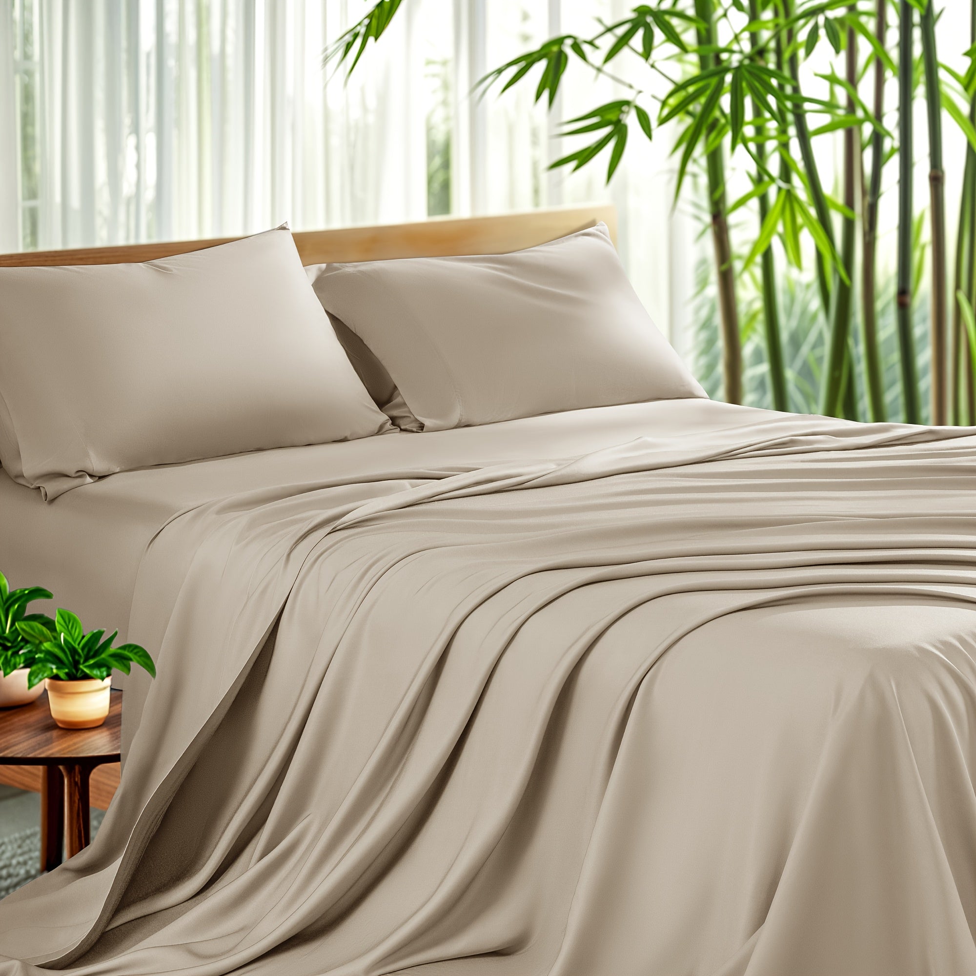 4-Piece Bamboo Sheet Set, All-Season Comfort, 16\
