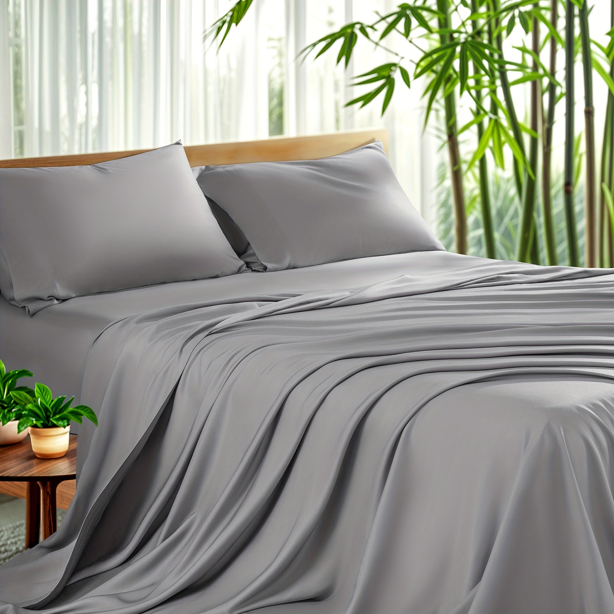 4-Piece Bamboo Sheet Set, All-Season Comfort, 16\