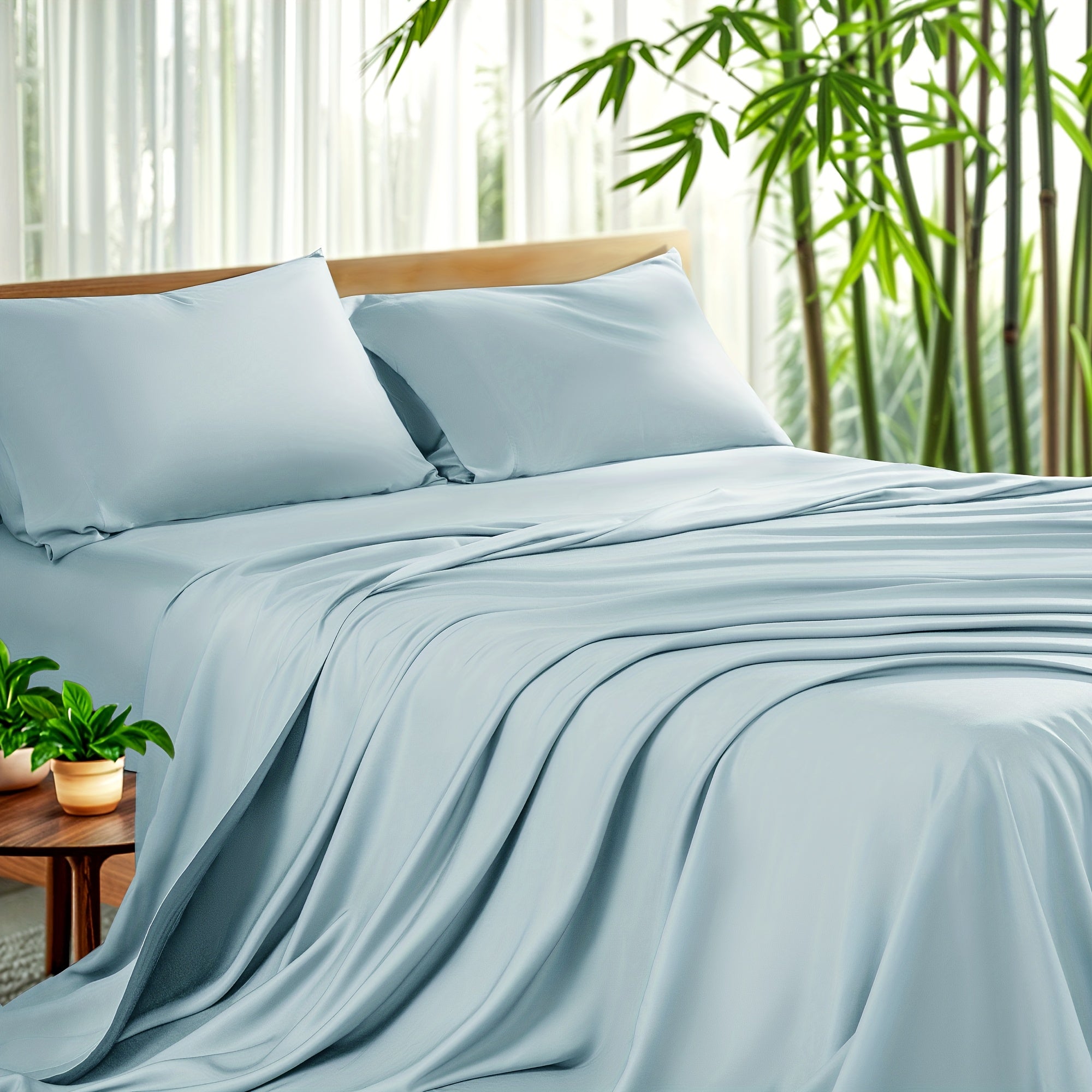 4-Piece Bamboo Sheet Set, All-Season Comfort, 16\