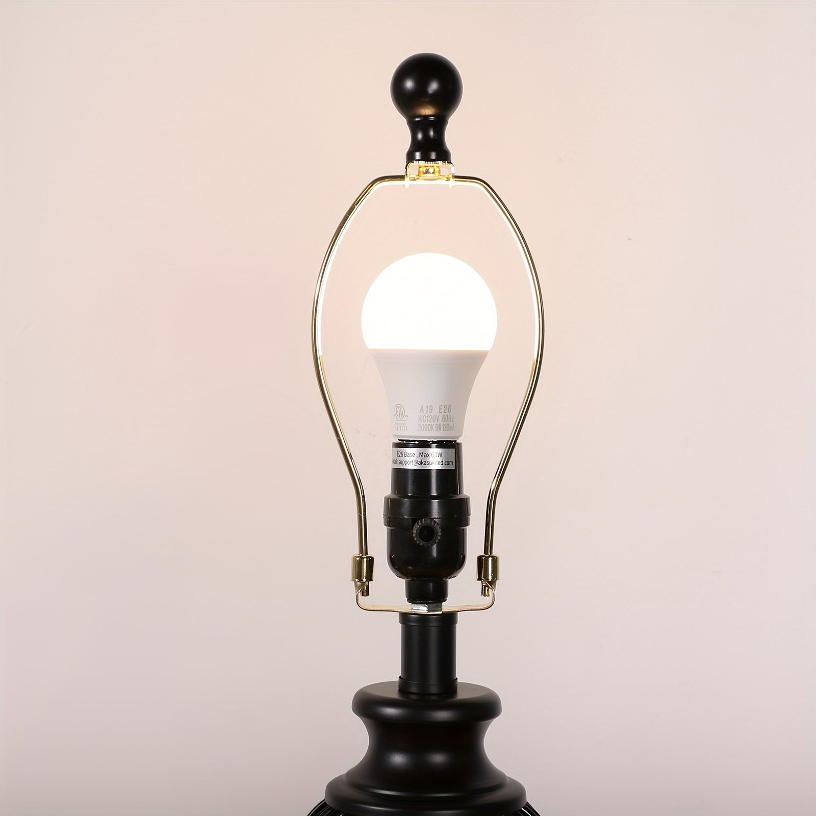 2 Set Farmhouse Table Lamps with 4 LED Bulbs, 9W Bright Rotary Switch Top Light + Touch Contorl 3 Way Dimmable Bird Cage Nightstand Light, Dual USB Ports, Natural Linen Shade, Metal, Black, 22 Inch