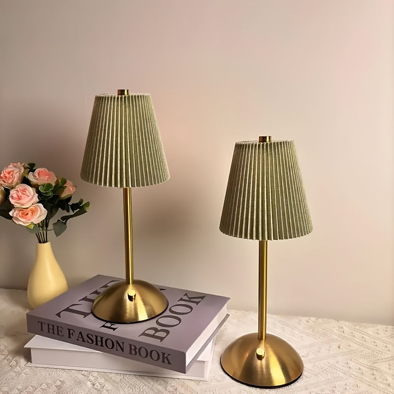 USB Rechargeable LED Lamp 2pcs Cordless Table Lamps-Rechargeable 6 Style Vintage LED Desk Lamp With USB Port, 2200 MAh Battery, LED Small Portable Touch Bedside Lamp For Bedroom Living Room Home Office, Available In 1pc