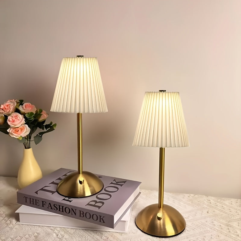 USB Rechargeable LED Lamp 2pcs Cordless Table Lamps-Rechargeable 6 Style Vintage LED Desk Lamp With USB Port, 2200 MAh Battery, LED Small Portable Touch Bedside Lamp For Bedroom Living Room Home Office, Available In 1pc