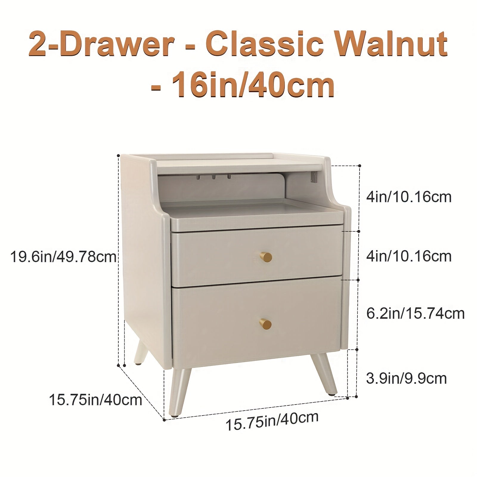 Furniture, Bedroom and Living Room Furniture, 8\u002F12\u002F16 Inch Wide Ultra-Narrow Small Solid Wood Nightstand, Walnut Bedside Table, Space-Saving Design, Suitable for Bedroom, Christmas Gift Black Friday Item Free Shipping