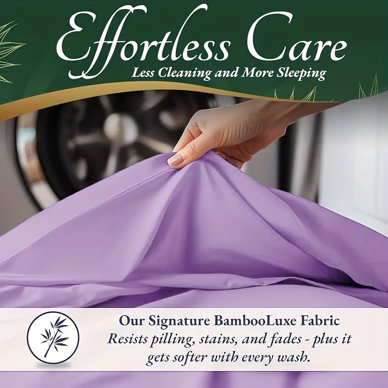 6pcs Bamboo Cooling Bed Sheets Queen Size - Ultra-Soft Cooling Bedclothes Suitable for Hot Sleepers, Deep Pocket Fits Most Mattresses, Double-Stitched Sheets, Machine Washable Bamboo Fabric (Queen Bed Sheets) - Christmas Gift for s, Christmas Decor